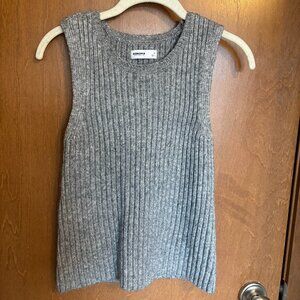 womens gray sweater tank